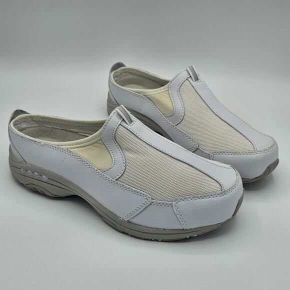 Easy Spirit Travel Time Classic Clog White Size 7.5W - Picture 1 of 8
